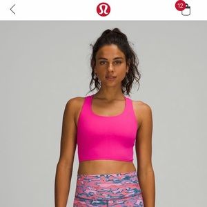 Sonic pink lulu sports bra